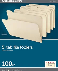 Office Depot® Brand Manila File Folders, 3/4
