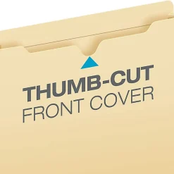 Office Depot® Brand Manila File Jackets, Reinforced Tab, 8 1/2" x 11", Box of 100 File Jackets