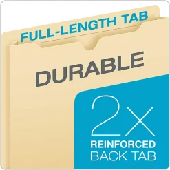 Office Depot® Brand Manila File Jackets, 1" Expansion, 8 1/2" x 11", Box of 50 File Jackets