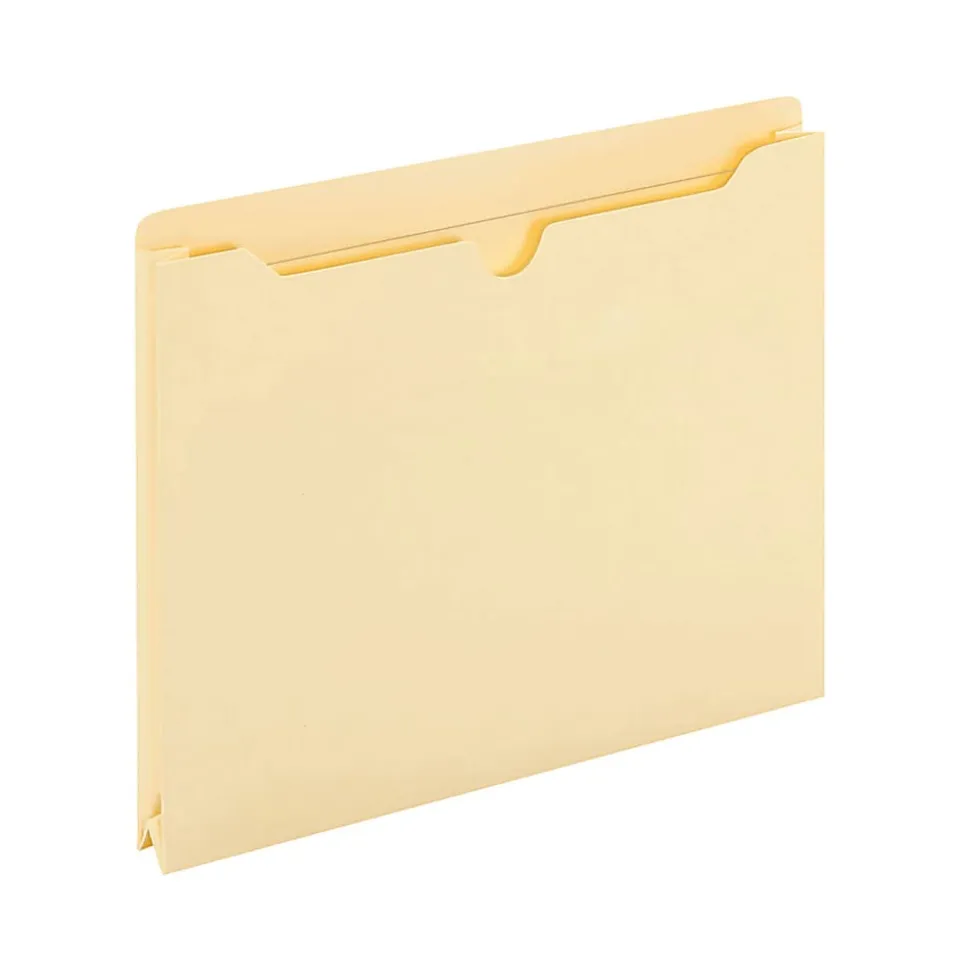 Office Depot® Brand Manila File Jackets, 1" Expansion, 8 1/2" x 11", Box of 50 File Jackets
