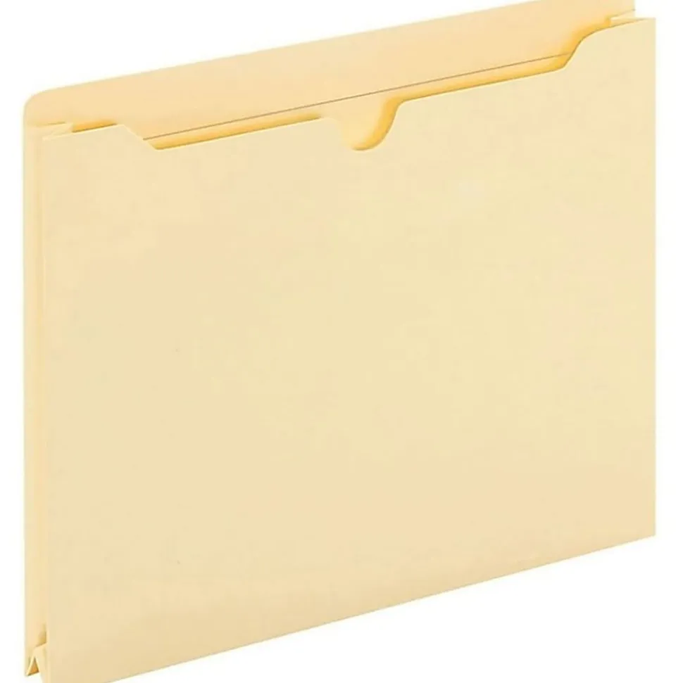 Office Depot® Brand Manila File Jackets, 1" Expansion, 8 1/2" x 11", Box of 50 File Jackets