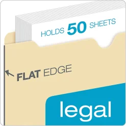 Office Depot® Brand Manila Single-Top File Jackets, 8 1/2