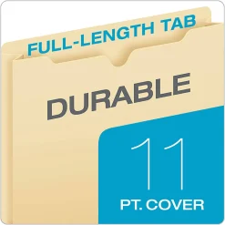 Office Depot® Brand Manila Single-Top File Jackets, 8 1/2