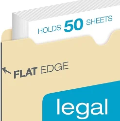 Office Depot® Brand Manila Single-Top File Jackets, 8 1/2