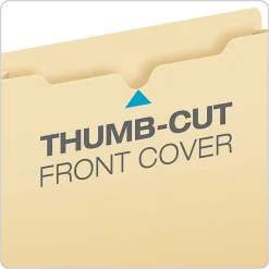 Office Depot® Brand Manila Single-Top File Jackets, 8 1/2