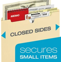 Office Depot® Brand Manila Single-Top File Jackets, 8 1/2
