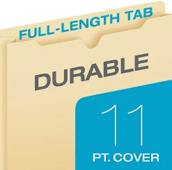 Office Depot® Brand Manila Single-Top File Jackets, 8 1/2