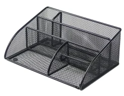 Office Depot® Brand Mesh Angled Desk Organizer, Black