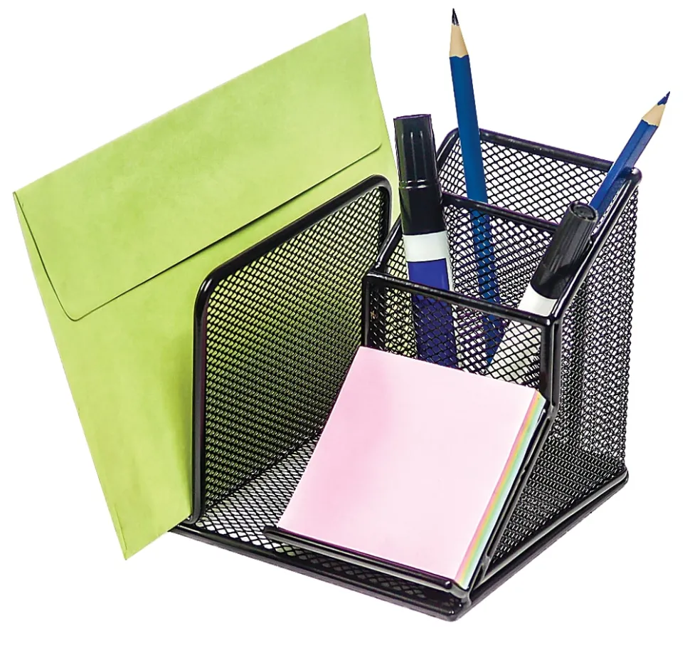 Office Depot® Brand Mesh Desk Organizer, Black