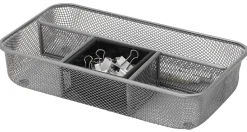 Office DepotĀ® Brand Mesh Drawer Organizer, Silver