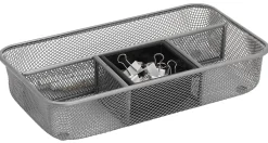 Office Depot® Brand Mesh Drawer Organizer, Silver