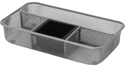 Office Depot® Brand Mesh Drawer Organizer, Silver
