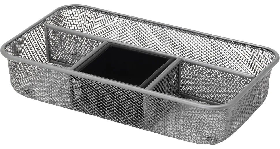 Office Depot® Brand Mesh Drawer Organizer, Silver