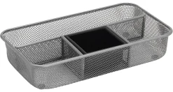 Office Depot® Brand Mesh Drawer Organizer, Silver