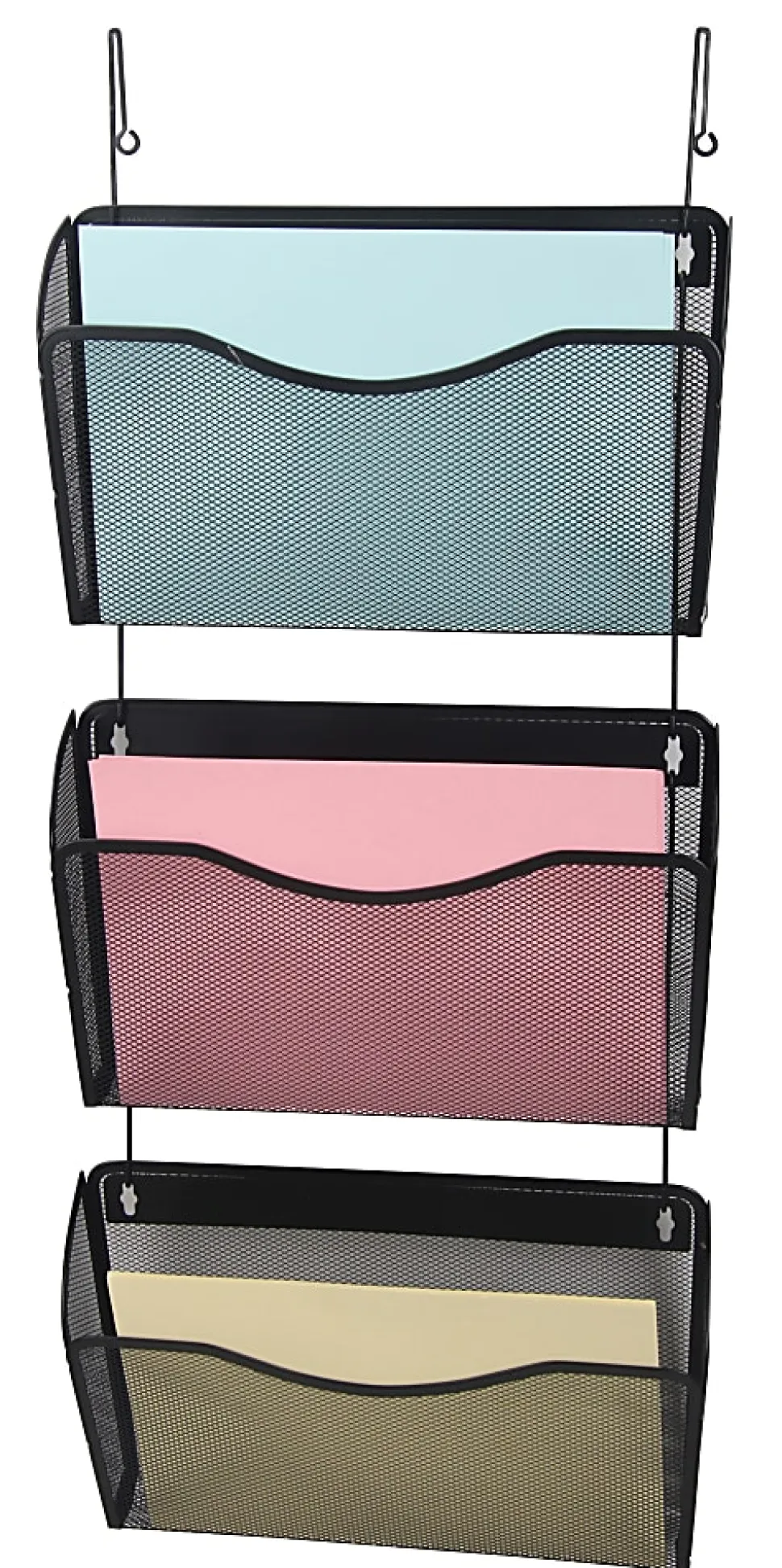 Office Depot® Brand Mesh Hanging Wall Files, Black, Pack Of 3 Files
