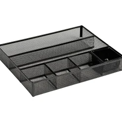 Office Depot® Brand Mesh Large Drawer Organizer, Black
