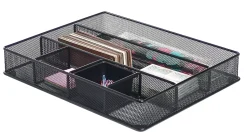 Office Depot® Brand Mesh Large Drawer Organizer, Black