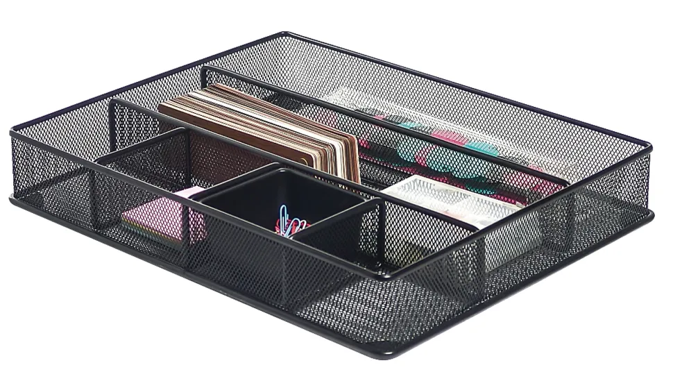 Office Depot® Brand Mesh Large Drawer Organizer, Black