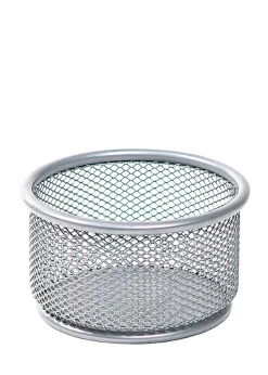 Office Depot® Brand Mesh Paper Clip Holder, Silver