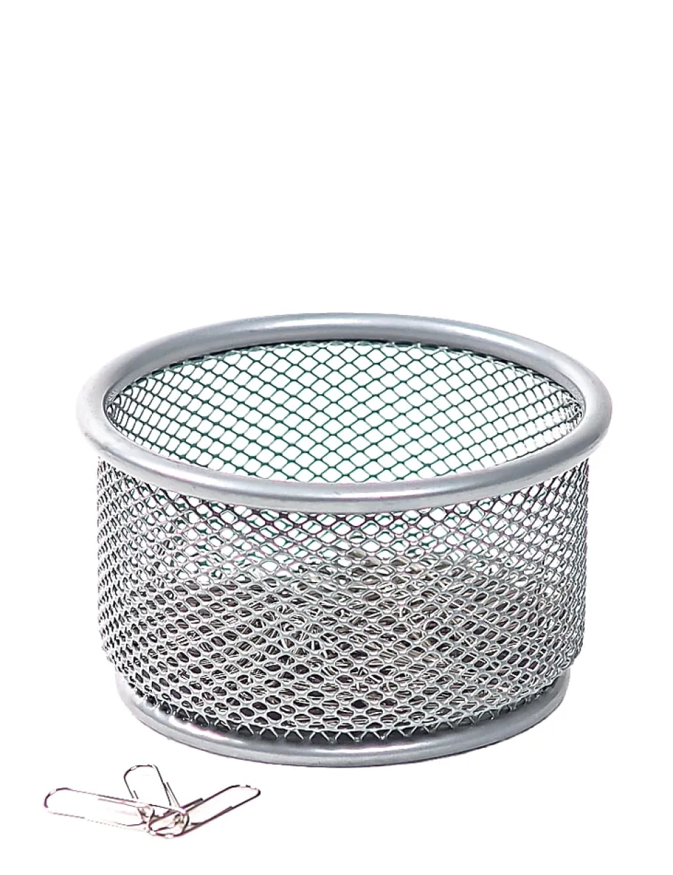 Office Depot® Brand Mesh Paper Clip Holder, Silver