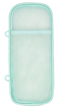 Office Depot® Brand Mesh Pencil Case, 8-1/4" x 4-3/8", Aqua