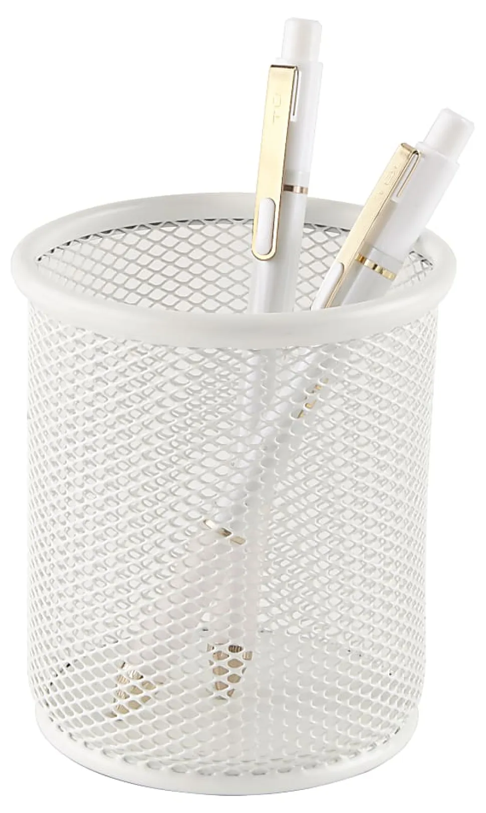 Office Depot® Brand Mesh Pencil Cup, 4-1/5”H x 3-1/2”W x 3-1/2”D, White