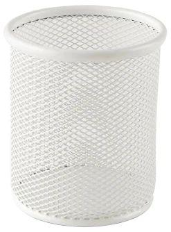 Office Depot® Brand Mesh Pencil Cup, 4-1/5”H x 3-1/2”W x 3-1/2”D, White