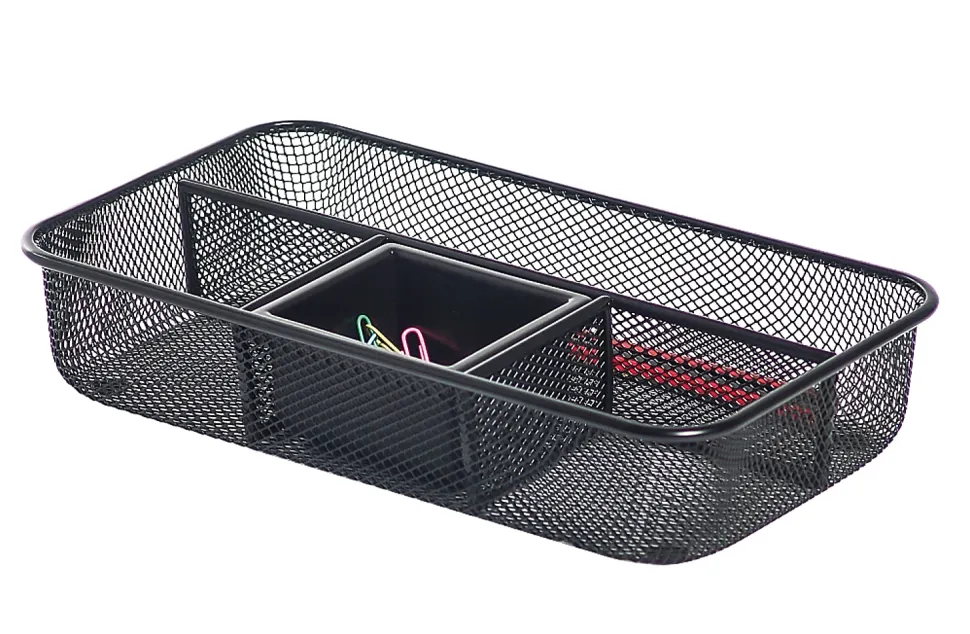 Office Depot® Brand Mesh Small Drawer Organizer, Black