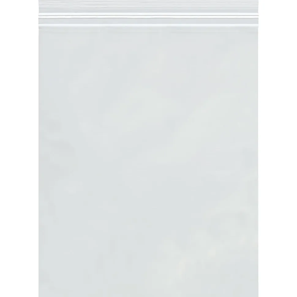 Office Depot® Brand 4 Mil Double Track Reclosable Poly Bags, 8" x 10", Clear, Case Of 1000