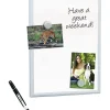 Office Depot® Brand Mini Magnetic Dry-Erase Whiteboard, 11" x 14", Aluminum Frame With Silver Finish