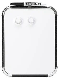 Office Depot® Brand Mini Magnetic Dry-Erase Whiteboard, 8-1/2" x 11", Plastic Frame With Black Finish