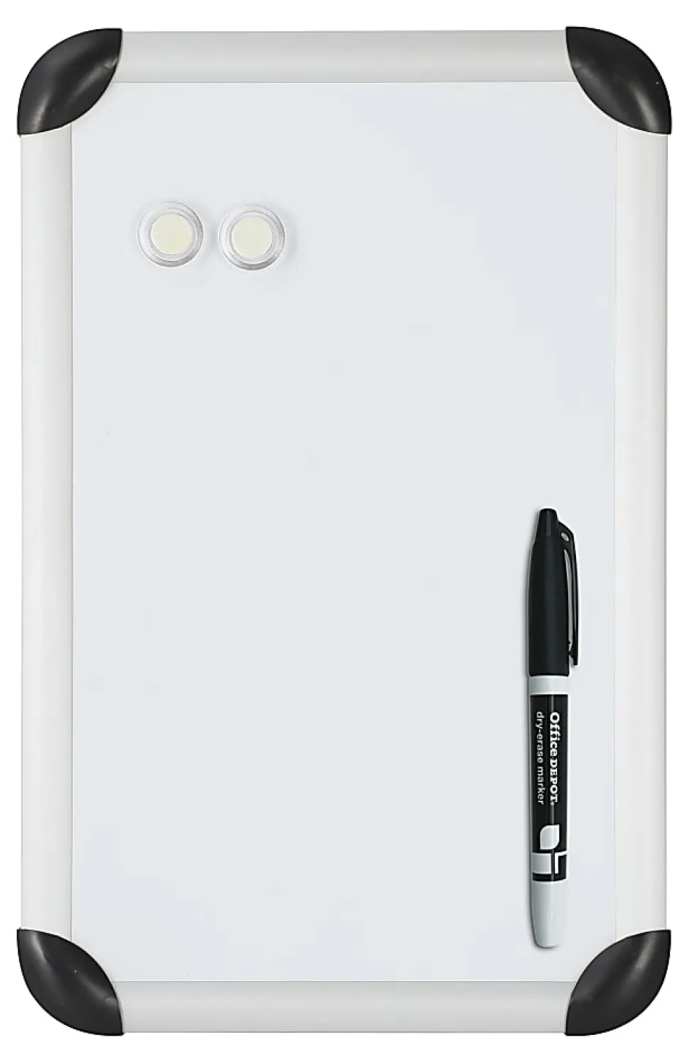 Office Depot® Brand Mini Magnetic Dry-Erase Whiteboard, 11" x 17", Aluminum Frame With Silver Finish