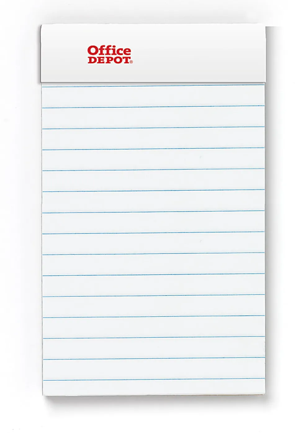 Office Depot® Brand Mini Writing Pads, 3" x 5", College Ruled, 50 Sheets, White, Pack Of 6 Pads