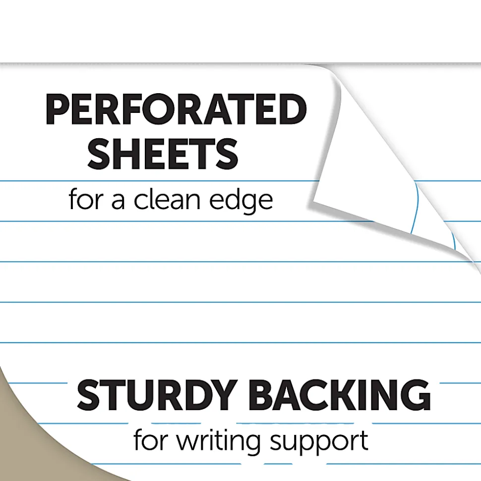 Office Depot® Brand Mini Writing Pads, 3" x 5", College Ruled, 50 Sheets, White, Pack Of 6 Pads