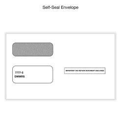 Office Depot® Brand 1099-MISC Laser Tax Forms And Envelopes, 4-Part, 2-Up, 8-1/2" x 11", Pack Of 10 Form Sets, 6101024