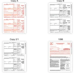 Office Depot® Brand 1099-MISC Laser Tax Forms And Envelopes, 4-Part, 2-Up, 8-1/2