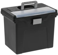 Office Depot® Brand Mobile File Box, Large, Letter Size, 11 5/8