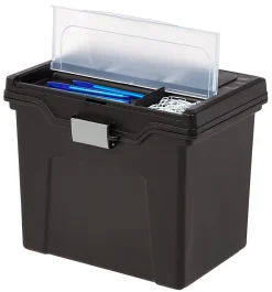 Office Depot® Brand Mobile File Box, Large, Letter Size, 11 5/8