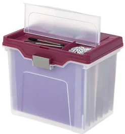 Office Depot® Brand Mobile File Box, Large, Letter Size, 11 5/8