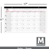 2026-2027 Office Depot® Brand Monthly Academic Desk Calendar, 17-3/4" x 10-7/8", 30% Recycled, July 2026 To June 2027