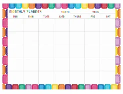 Office Depot® Brand Monthly Mouse Pad Desk Calendar, 8" x 11", Gems, Undated, ODUS2002-001