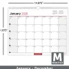 Office Depot Brand Monthly Wall Calendar, 15" x 12", White, January 2026 to December 2026, OD30242826