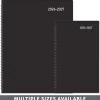 2026-2027 Office Depot® Brand 18-Month Weekly/Monthly Academic Planner, 6" x 8", 30% Recycled, Black, July 2026 To December 2027