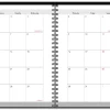 2026-2027 Office Depot® Brand 14-Month Weekly/Monthly Academic Planner, Vertical Format, 8" x 11", 30% Recycled, Black, July 2026 To August 2027