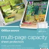 Office Depot® Brand Multi-Page Capacity Sheet Protectors, 100-Sheet Capacity, 8-1/2" x 11", Clear, Pack Of 25
