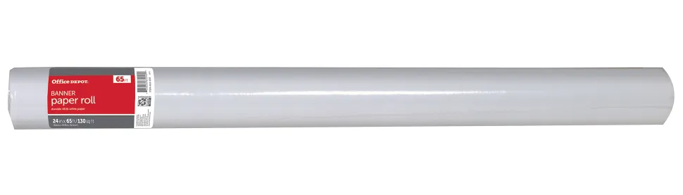 Office Depot® Brand Multipurpose Banner Paper, 24" x 65' Roll, 24 Lb