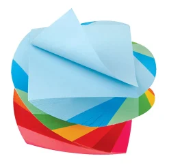 Office Depot® Brand Neon Twirl Memo Cube, 3" x 3", 600 Sheets, Assorted Colors