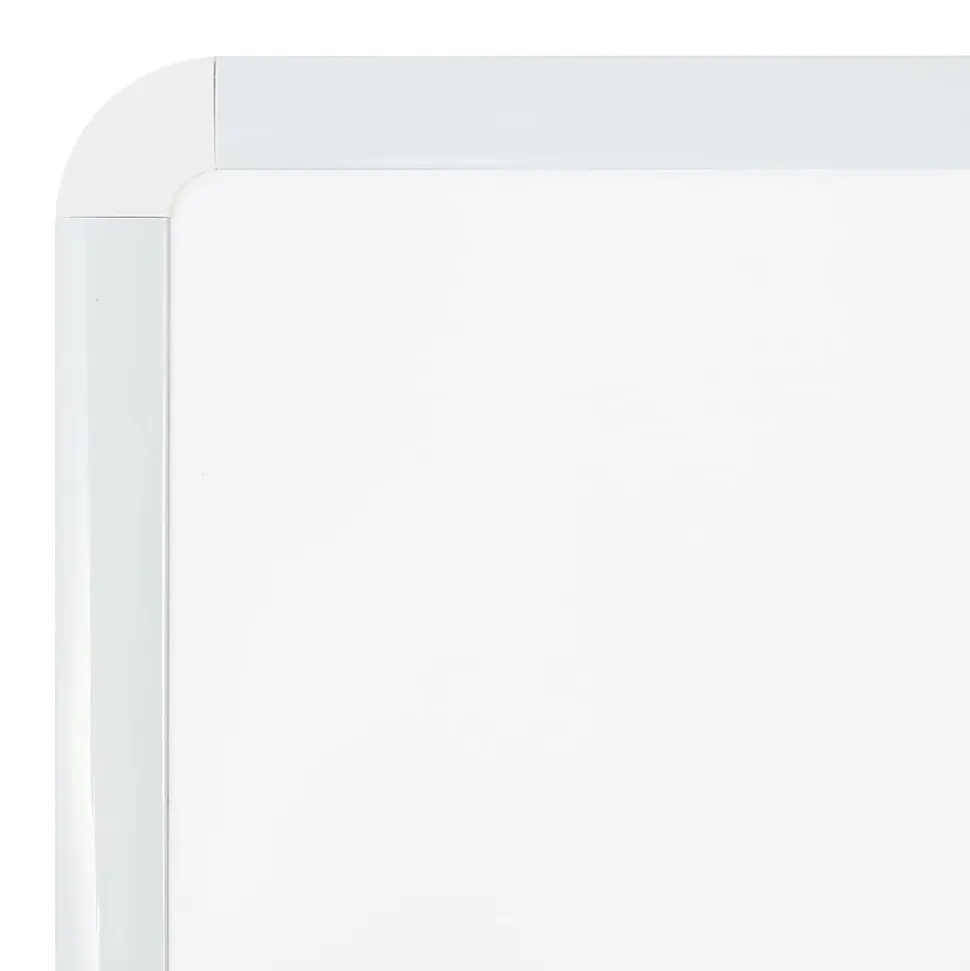 Office Depot® Brand Non-Magnetic Melamine Dry-Erase Whiteboard, 18" x 24", Plastic Frame With White Finish