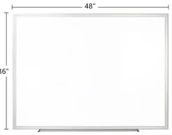 Office Depot® Brand Non-Magnetic Melamine Dry-Erase Whiteboard With Marker,  36