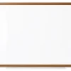 Office Depot® Brand Non-Magnetic Melamine Dry-Erase Whiteboard, 24" x 36", Wood Frame With Oak Finish